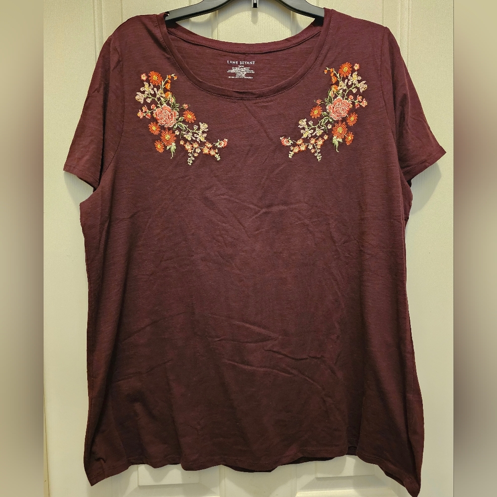 Lane Bryant Embroidered Tee - 18/20